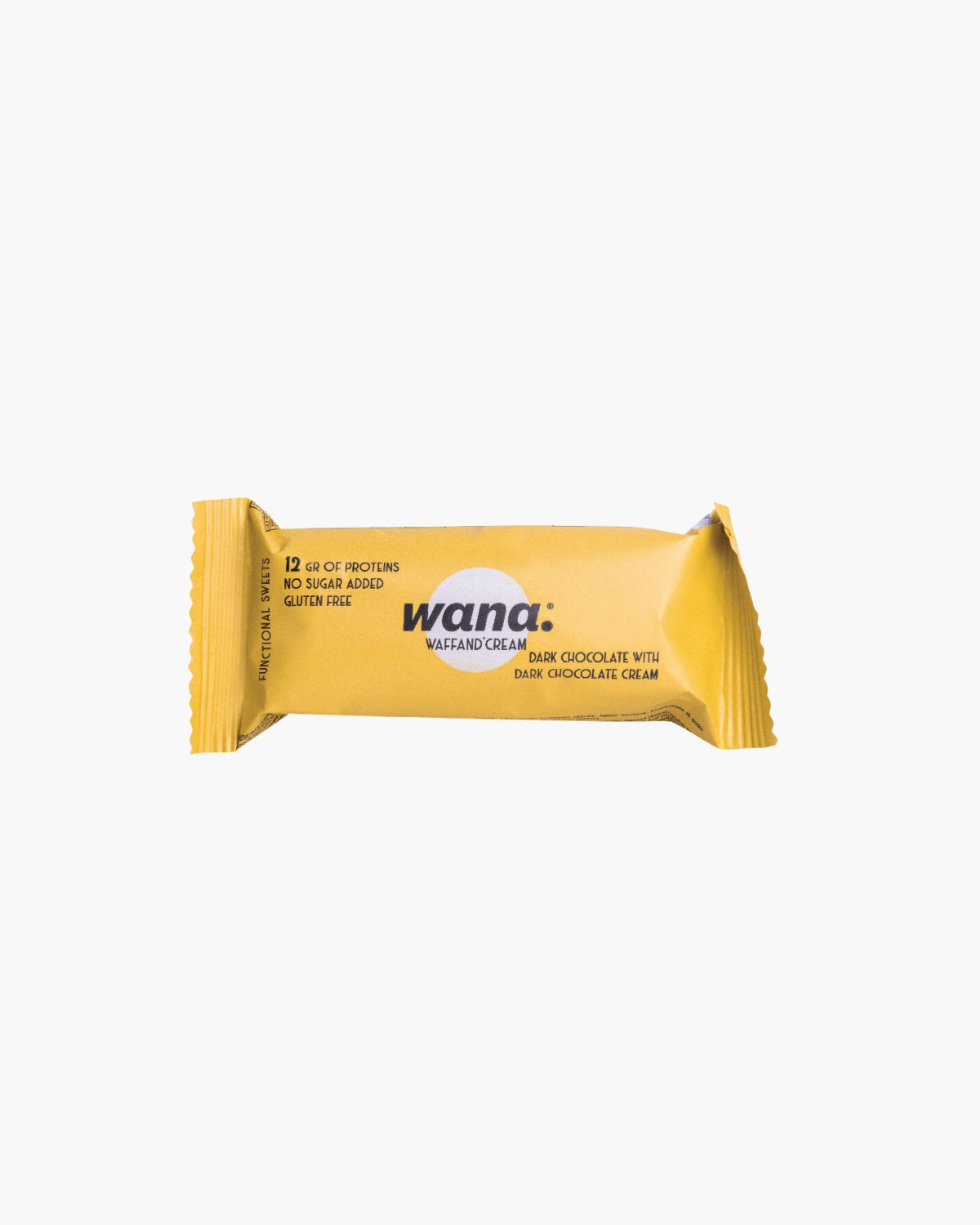 Napolitana Proteica Crocanta cu Ciocolata Neagra, 43g, Wana